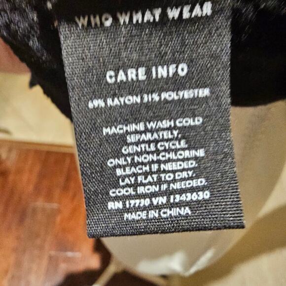 Who What Wear M Black Sweater Cottagecore Minimalist Romantic Vintage Retro - Picture 7 of 10